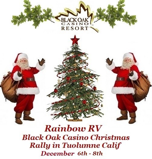 Two RV sites remain for the upcoming BLACK OAK CHRISTMAS Rally; but you have only til this Saturday the Nov. 23rd to gobble up the last 2 remaining rv sites.  December 6th-8th are the dates for the Christmas Rally.