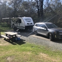 Camping at Folsom Lake March 2021