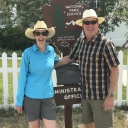 Jacque, superintendent of Grant-Kohrs National Historic Site with Russ, MT.