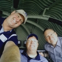 Russ, Matt and John in the crown of Statue of Liberty