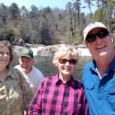Cindy, Bob, Barbara, Russ at Linville Falls, NC