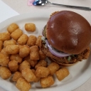 Steer-In drive in restaurant of Indianapolis, IN.  Be sure to have the steak sandwich and tater tots.