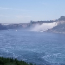 Niagara and Canadian Falls gorge.
